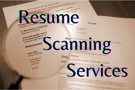 Resume Scanning Services